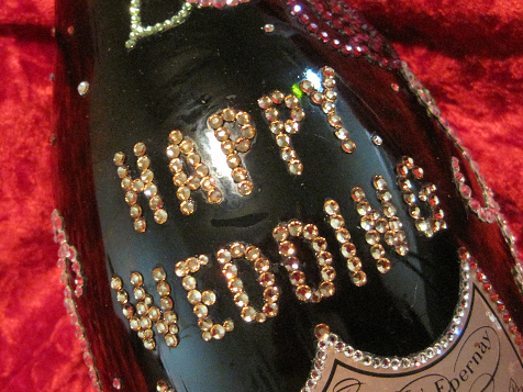 シャンパンデコ HAPPY WEDDING ロゴ